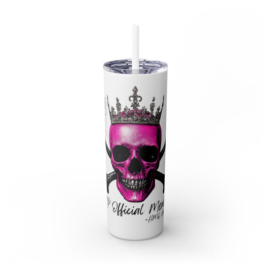 VIP Official Member Skinny Tumbler with Straw, 20oz