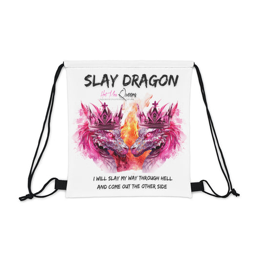 Slay Dragon Drawstring Bag
