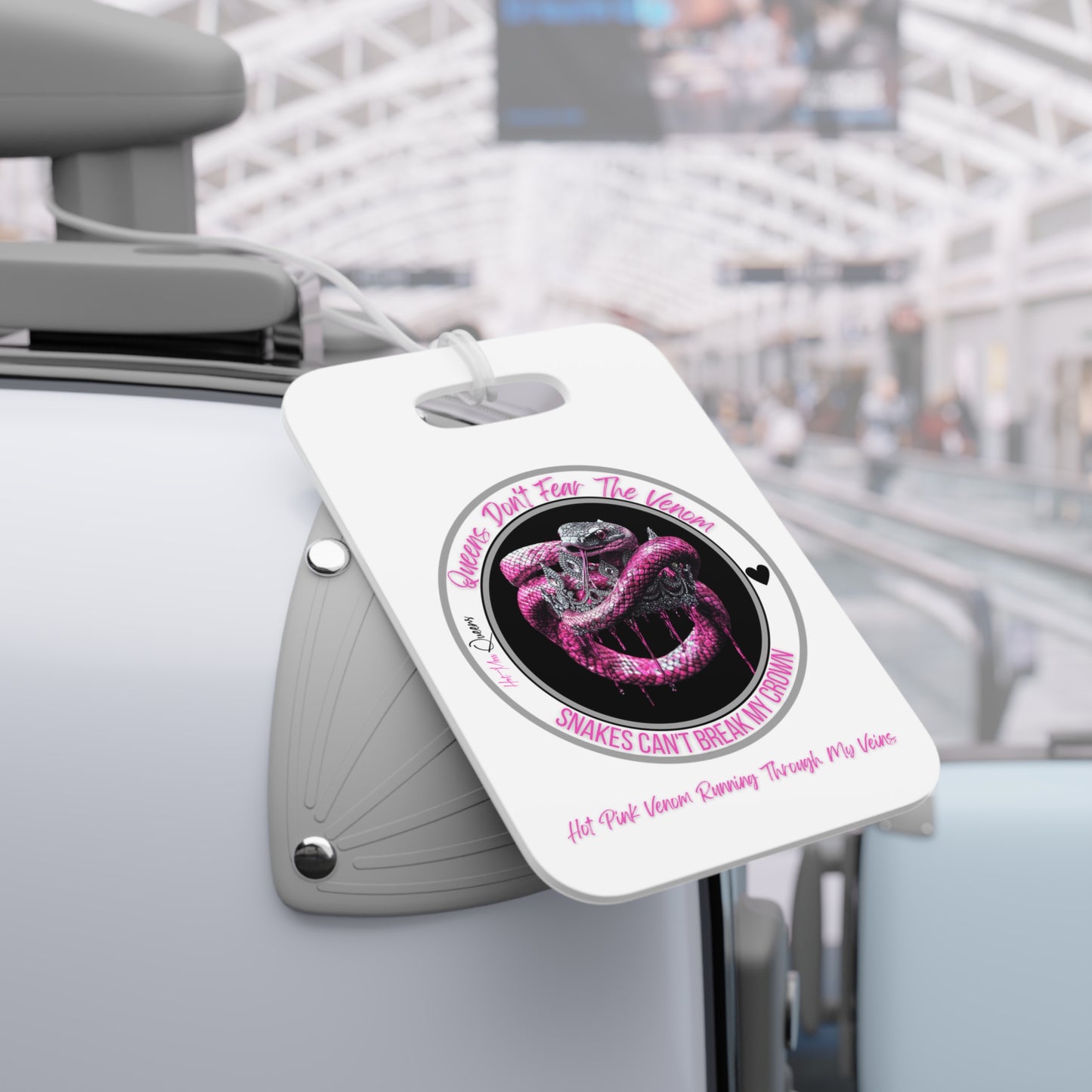 Hot Pink Veins VIP Tag
